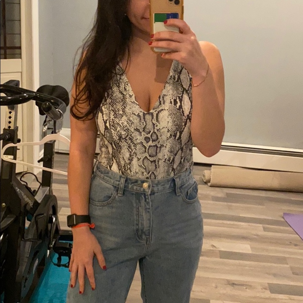 Snakeskin bodysuit